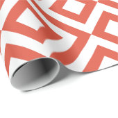 Oranje en wit cadeaupapier (Rol Hoek)