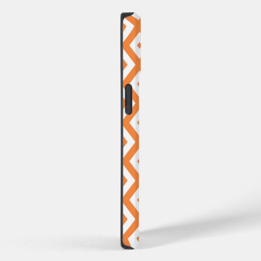 Oranje en wit diamantpatroon Case-Mate iPhone case (Achterkant / Rechts)