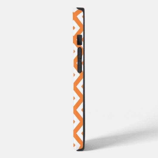 Oranje en wit diamantpatroon Case-Mate iPhone case (Achterkant / Links)