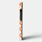 Oranje en wit diamantpatroon Hoesje-Mate iPhone Case-Mate iPhone Case (Achterkant / Links)