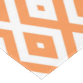 Oranje en wit diamantpatroon tafelkleed (Gekanteld)