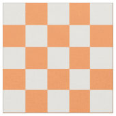Oranje en wit gecontroleerd weefsel stof (Close Up)