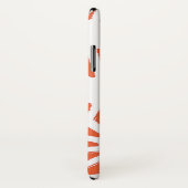 Oranje en wit geometrisch patroon Case-Mate iPhone case (Achterkant / rechts)