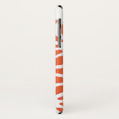 Oranje en wit geometrisch patroon Case-Mate iPhone case (Achterkant/links)