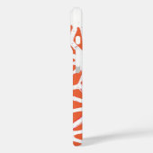 Oranje en wit geometrisch patroon Case-Mate iPhone case (Achterkant / Links)