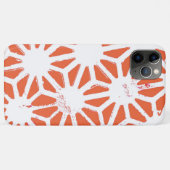 Oranje en wit geometrisch patroon Case-Mate iPhone case (Achterkant (horizontaal))