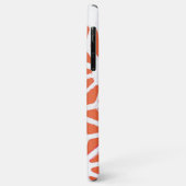 Oranje en wit geometrisch patroon Case-Mate iPhone case (Achterkant/links)