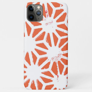 Oranje en wit geometrisch patroon Case-Mate iPhone case