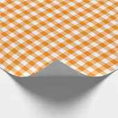 Oranje en wit geplakt papier voor het oppakken van (Hoek)