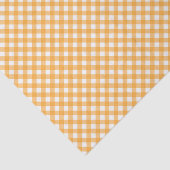 Oranje en wit geruit tissuepapier (Detail)
