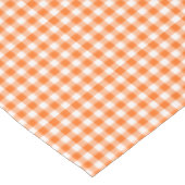 Oranje en wit Gingham | Thankgiving Colours Tafelkleed (Gekanteld)