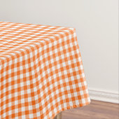 Oranje en wit Gingham | Thankgiving Colours Tafelkleed (Voorbeeld)