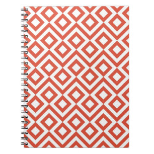 Oranje en wit notitieboek