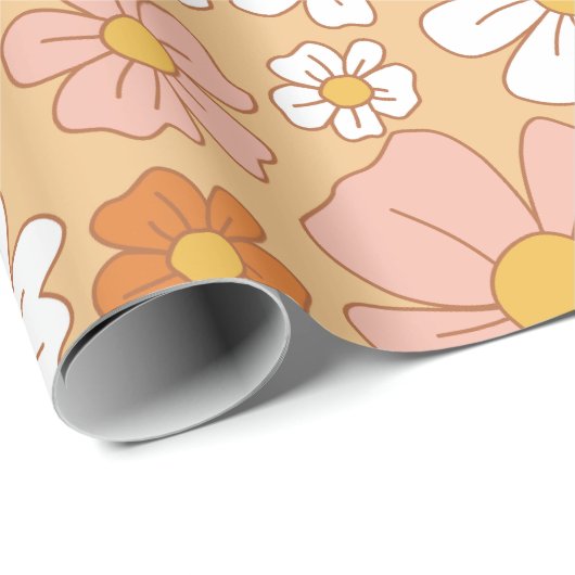 Oranje en wit papier voor de onmiddellijke verpakk (Rol Hoek)