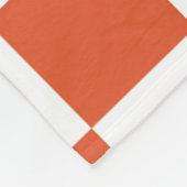 Oranje en wit schaakbordpatroon fleece deken (Hoek)