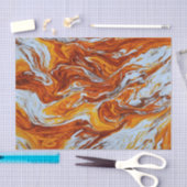 Oranje en wit schilderij tissuepapier (Craft)