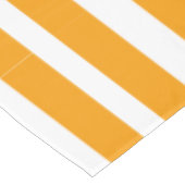 Oranje en wit Stripespatroon Tafelkleed (Gekanteld)