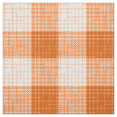 Oranje en wit vetgedrukt geruit ontwerp stof (Swatch)