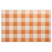 Oranje en wit vetgedrukt geruit ontwerp stof (Fat Quarter)