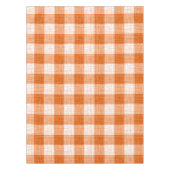 Oranje en wit vetgedrukt geruit ontwerp tafelkleed (Voorkant)