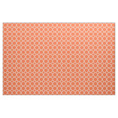 Oranje en wit vierbladpatroon stof (Fat Quarter)
