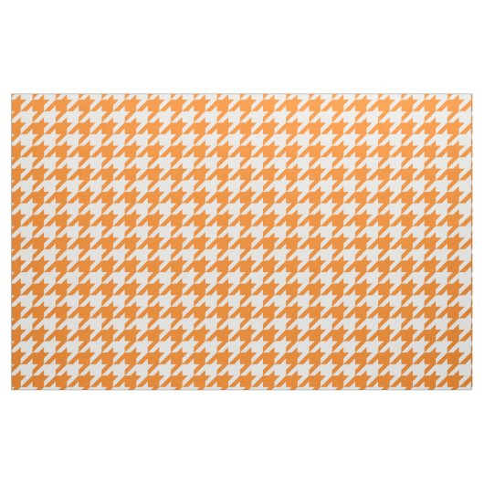 Oranje en wit weefsel stof (Yard (91,4 cm))