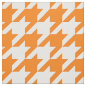 Oranje en wit weefsel stof (Swatch)