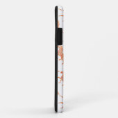 Oranje en wit Zebra Silhouette Case-Mate iPhone Case (Achterkant/rechts)