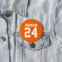 Oranje en witte atleet naam jersey nummer