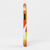 Oranje en witte botanische illustratie Case-Mate iPhone case (Achterkant/rechts)