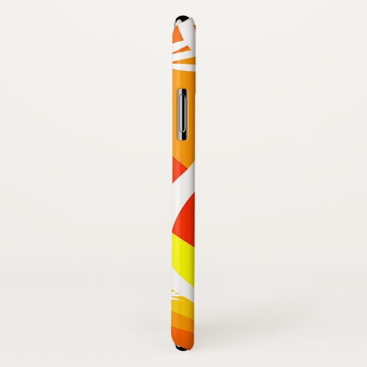 Oranje en witte botanische illustratie Case-Mate iPhone case (Achterkant / rechts)