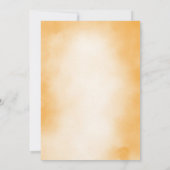 ORANJE EN WITTE EN ZWARTE HALLOWEEN PARTY KAART (Achterkant)