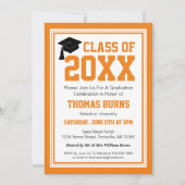 Oranje en witte fotograaf Partij Kaart (Voorkant)