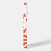 Oranje en witte geometrische patroon Case-Mate iPhone case (Achterkant / Rechts)