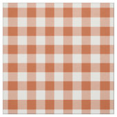 Oranje en witte geruite gingham stof (Swatch)
