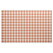 Oranje en witte geruite gingham stof (Fat Quarter)