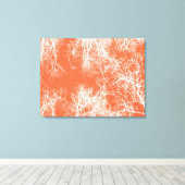 Oranje en witte gesilhoueteerde bomen canvas afdruk (Insitu (Houten vloer))