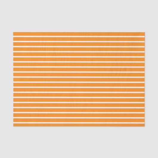 ORANJE EN WITTE HALLOWEEN STRIPES TISSUEPAPIER (Voorkant)