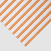 Oranje en witte horizontale streep tissuepapier (Detail)