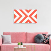 Oranje en witte kazen canvas afdruk (Insitu (Woonkamer))