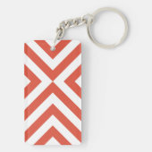 Oranje en witte kazen sleutelhanger (achterkant)
