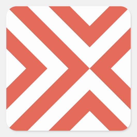 Oranje en witte kazen vierkante sticker (Voorkant)