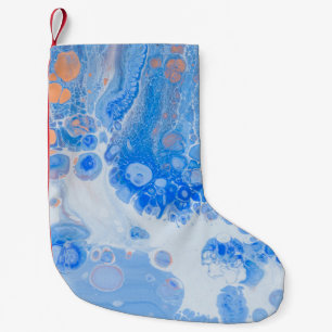 Oranje en witte kwal in water kleine kerstsok