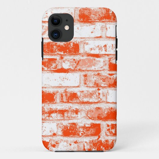 Oranje en witte oude muur Case-Mate iPhone case (Achterkant)
