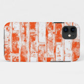 Oranje en witte oude muur Case-Mate iPhone case (Achterkant (horizontaal))