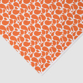 ORANJE EN WITTE PAISLEY-PATRONEN TISSUEPAPIER (Detail)