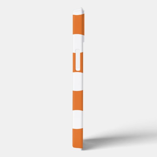 Oranje en witte poka Dots Case-Mate iPhone Case (Achterkant / Rechts)