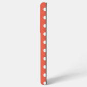 Oranje en witte poka Dots Samsung Galaxy Hoesje (Achterkant horizontaal)