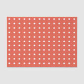 Oranje en witte poka Dots Tissuepapier (Voorkant)