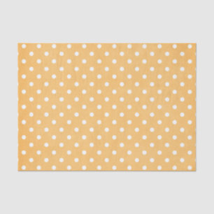 ORANJE EN WITTE POLKA DOTS TISSUEPAPIER